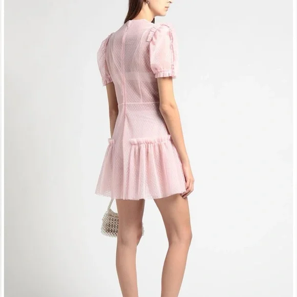 NWT The Vampire's Wife The Fairy Goddess Pink Embellished Tulle Mini Dress - Picture 5 of 10